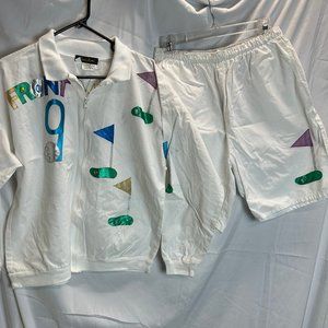 Patricia Sherman Golf Theme Jacket and Shorts Size XLarge